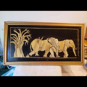 COPY - Kenyan banana print on wood